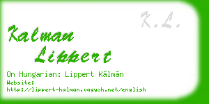 kalman lippert business card